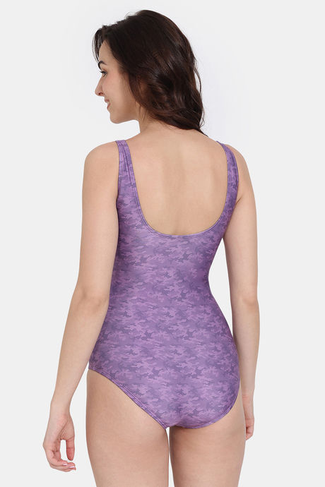 Zelocity Padded Slip-On Maillot - Chinese Violet — image 2